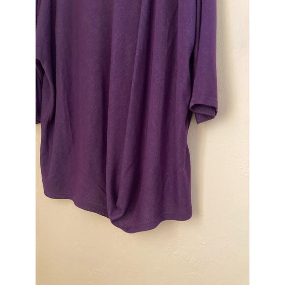 Lee Riders Women's Top Size 2X Purple Shape Illusions Batwing - Picture 2 of 6